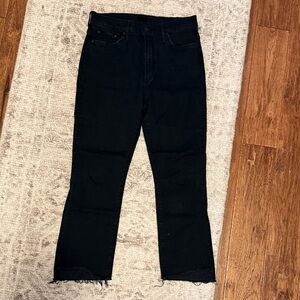 MOTHER Insider Crop Step Fray Jeans -“Not Guilty”